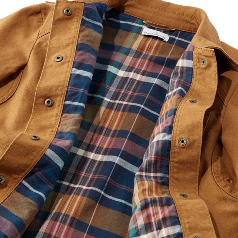 LLBEAN Signature - Women's Canvas Flannel Lined Jacket - Size XXS